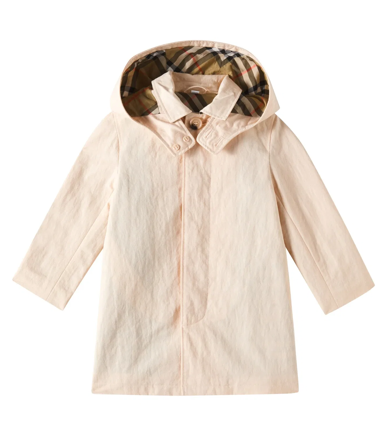 Пальто с капюшоном Hadley Burberry Kids, белый