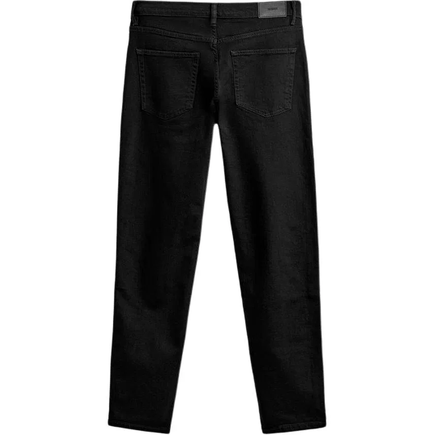 Мужские джинсы умеренно-зауженные Black ZARA, Черный — фото 3