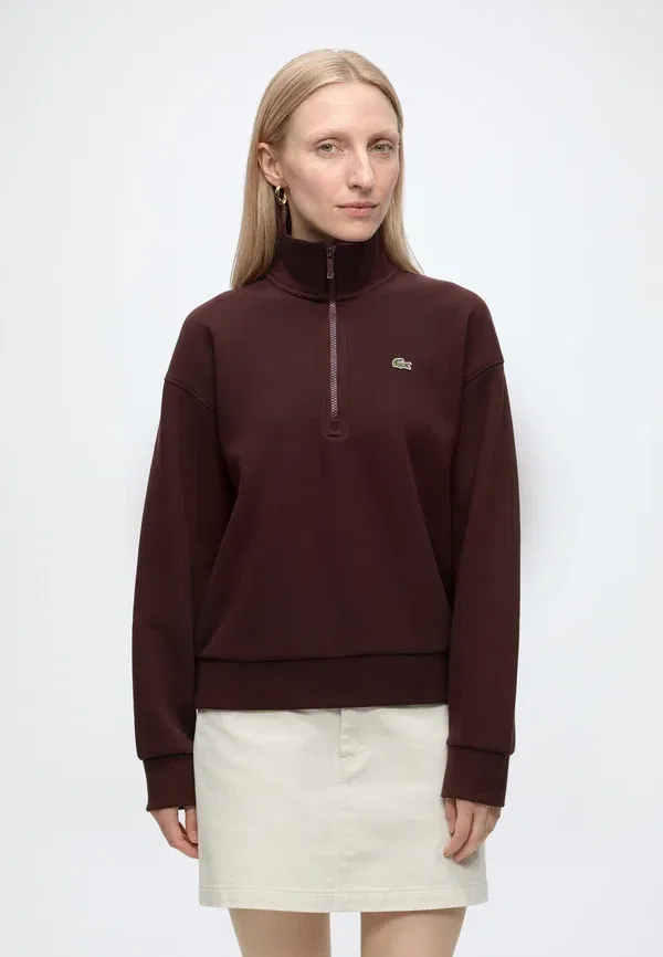 Толстовка Lacoste Классическая, Однотонная, Темно-синяя
