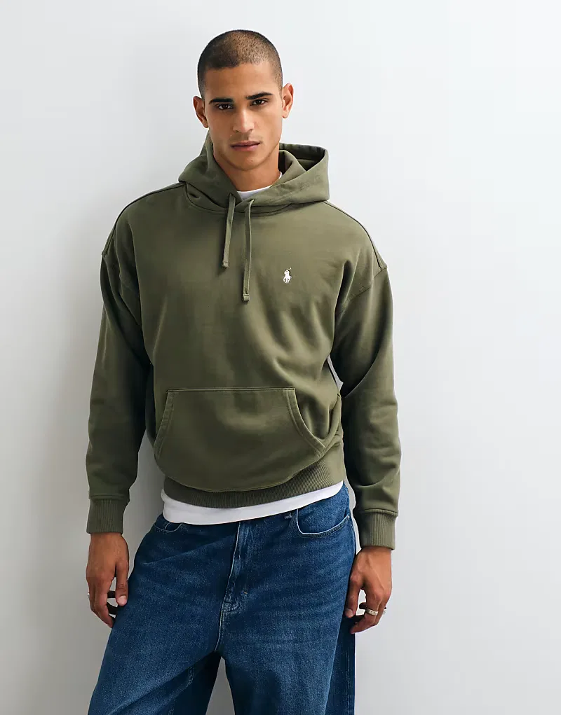 Толстовка Polo Ralph Lauren с логотипом на спине, хаки