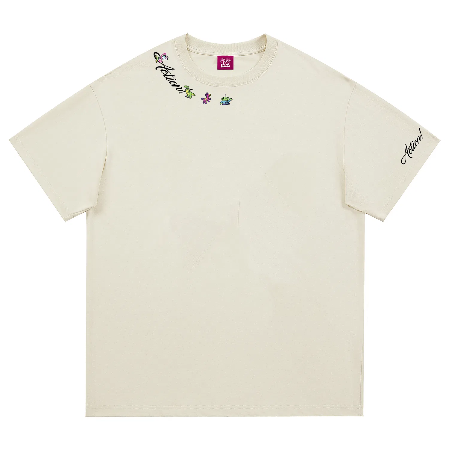 Детская футболка с принтом Disney Unisex Crew Neck Thin Straight Fit, Цвет Apricot