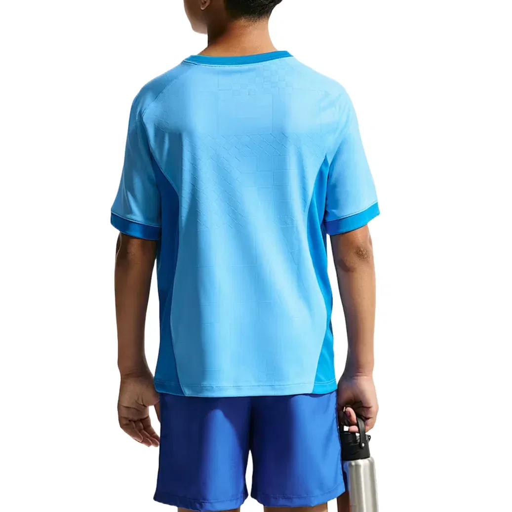 Детская футболка Multi Renew T-Shirt 'Football Blue Light Photo Blue White' Nike, Football Blue/Light Photo Blue/White — фото 2