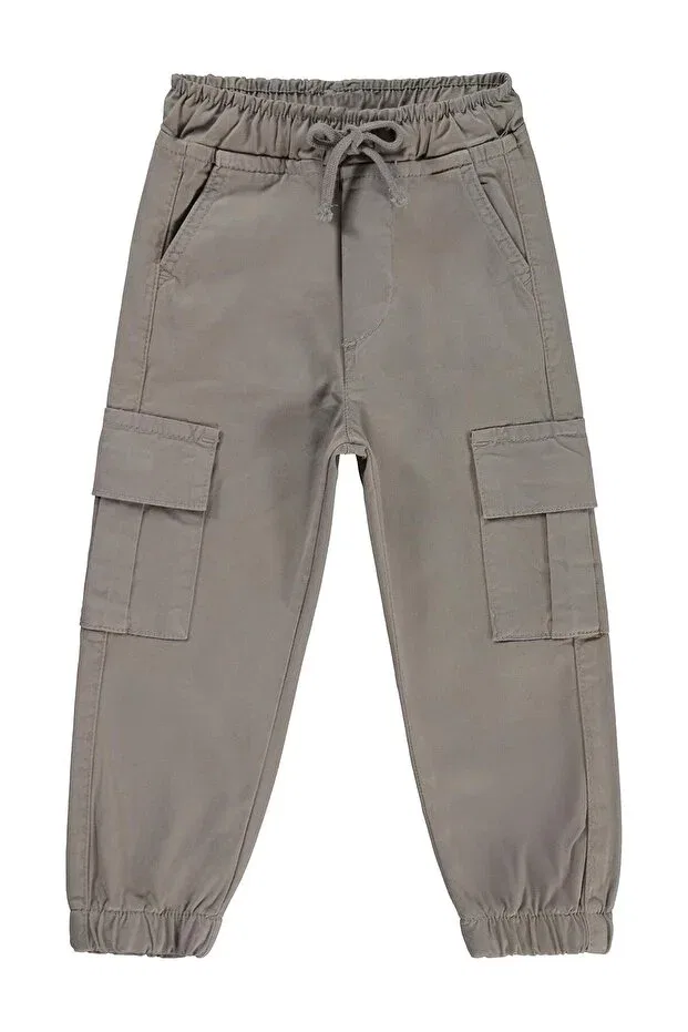 Детские брюки для девочек зауженные Cargo Pants Civil Boys, Light Gray