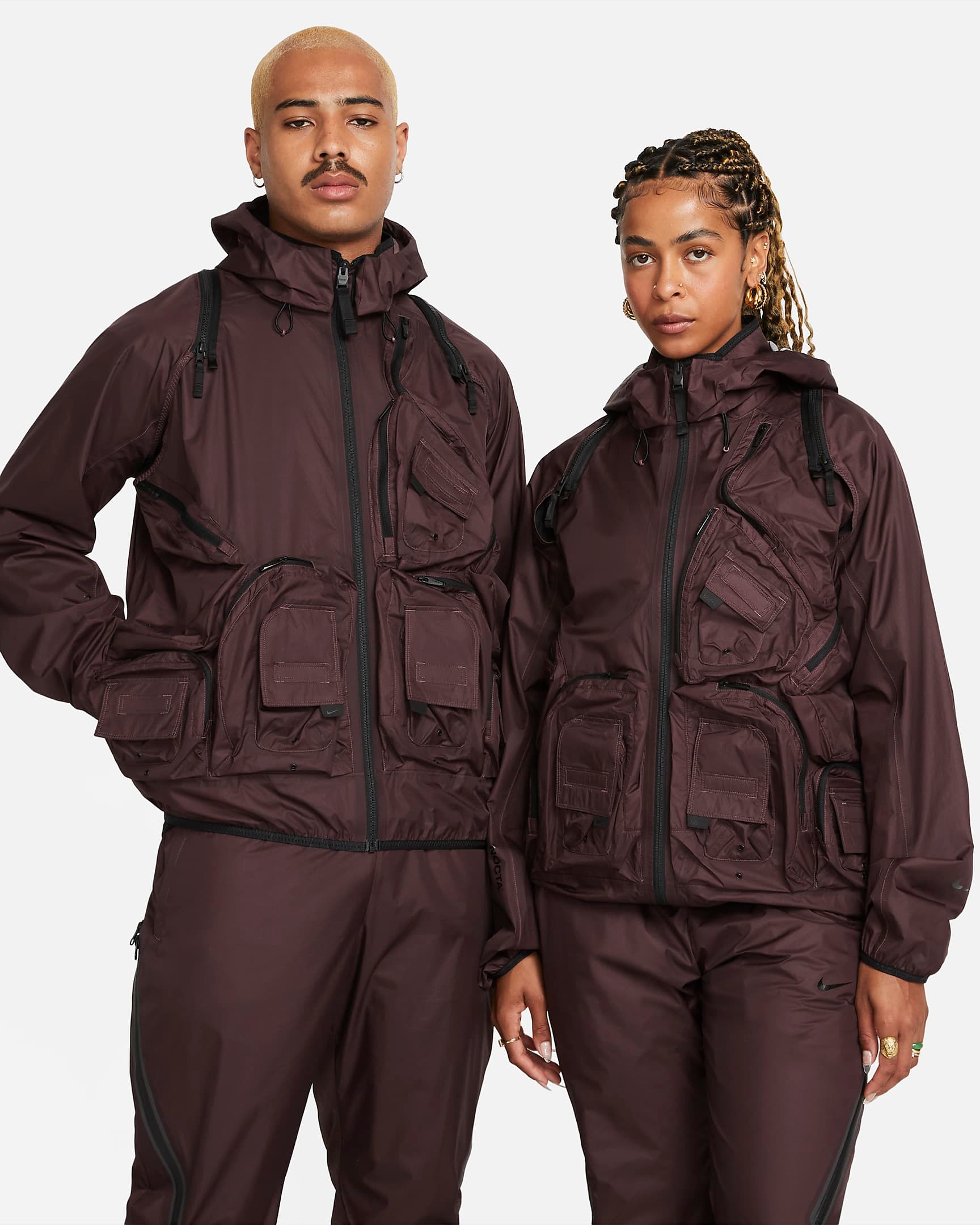 Куртка Nike x Nocta Drake Track, темно-красный — фото 4