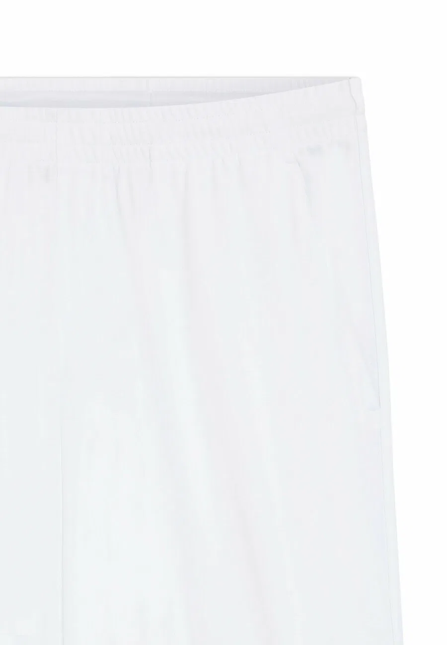 Спортивные брюки BOSS Regular Workout Pants 'Game' белого цвета — фото 2