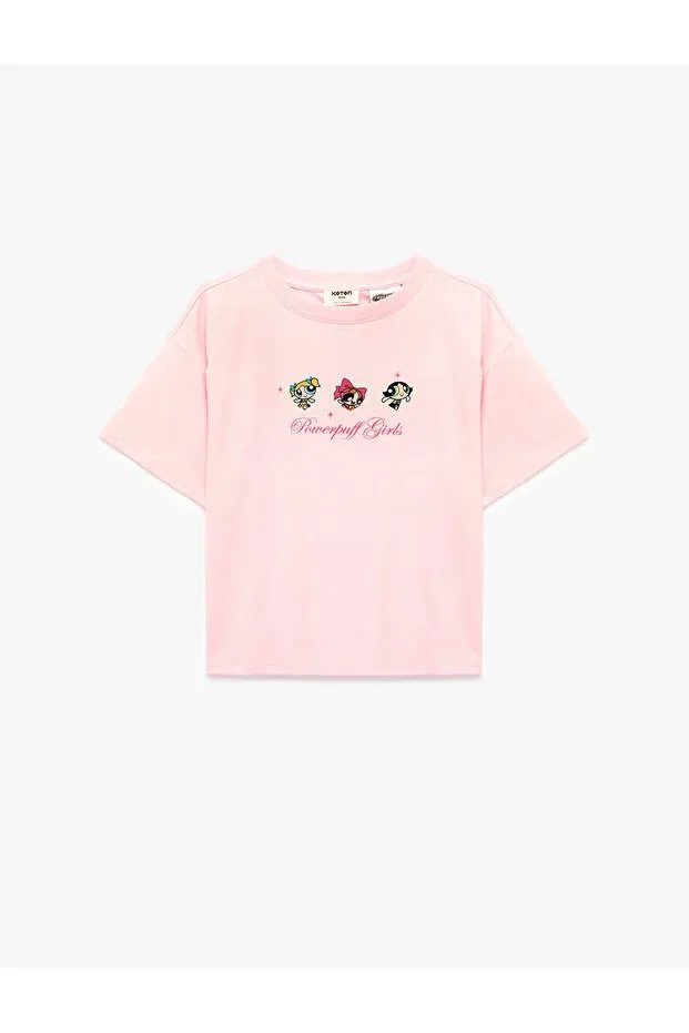 Детская футболка для девочек с принтом Powerpuff Girls Koton, Rose — фото 4