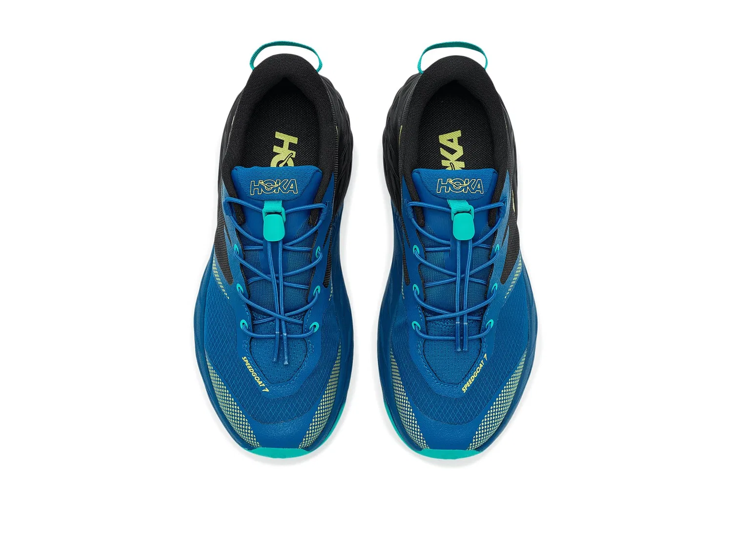 Кроссовки Speedgoat 7 (для больших детей) Hoka Kids, Black/Night Glow Blue — фото 3