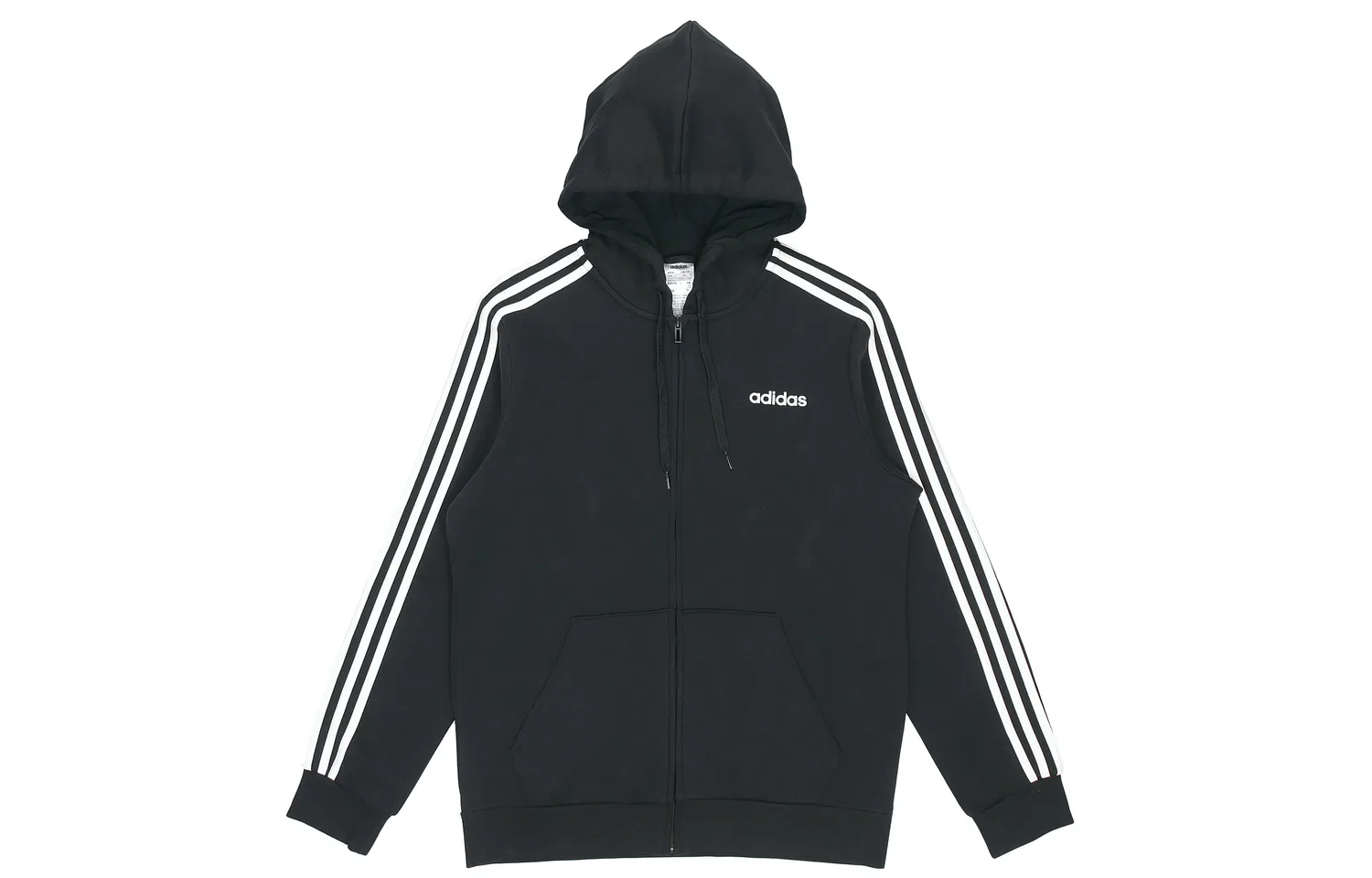 Мужская флисовая куртка с капюшоном и длинным рукавом Running Fleece Lined Hooded Thermal Jacket Adidas, Black