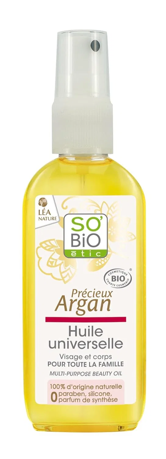 Масло для тела увлажняющее So'Bio Étic с аргановым маслом, 100 мл