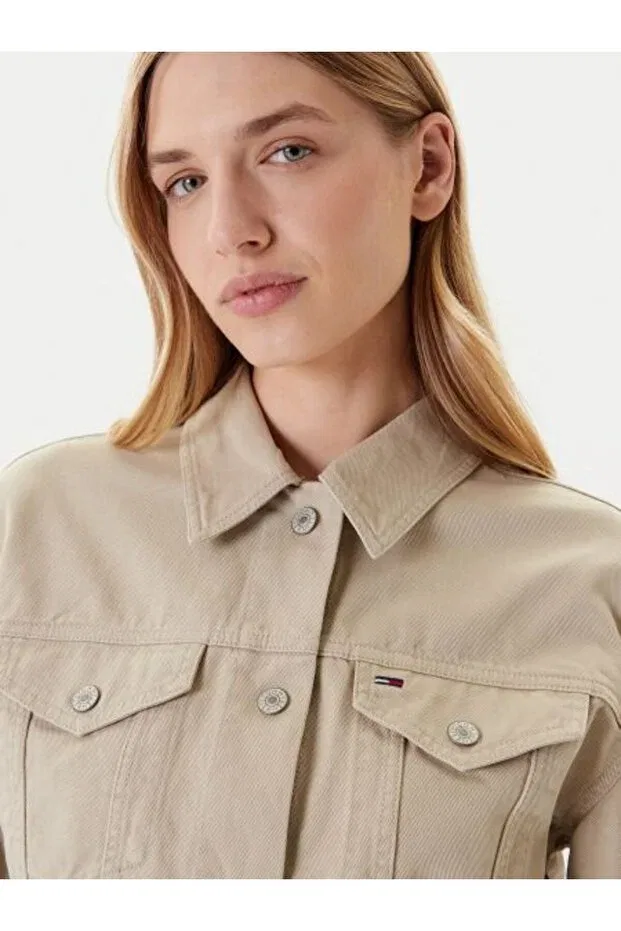 Женское пальто двубортное Mont Tommy Hilfiger, Beige — фото 4