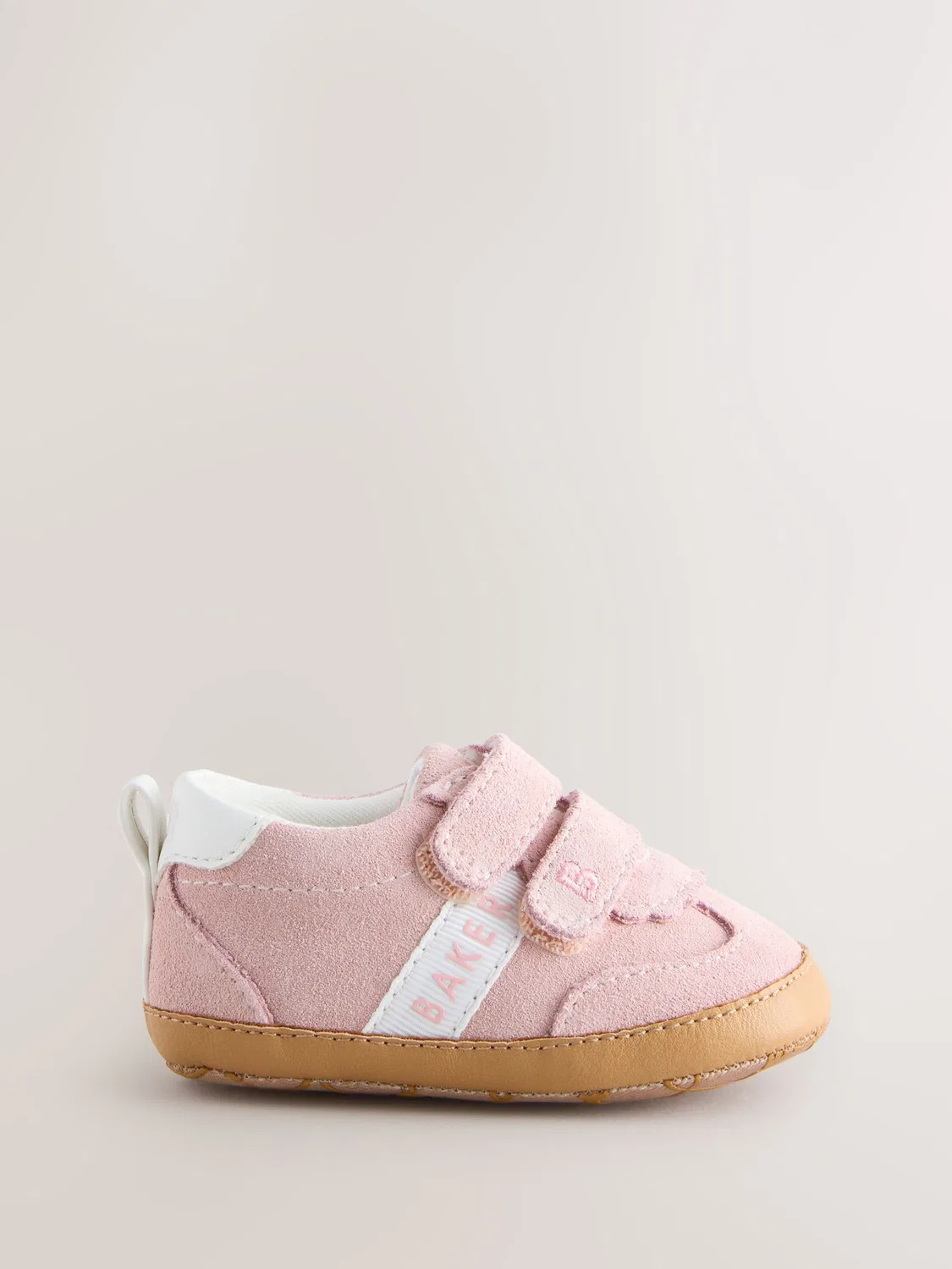 Кроссовки на мягкой подошве Baker by Ted Baker Baby Gum Sole Trainers Padders, розовый