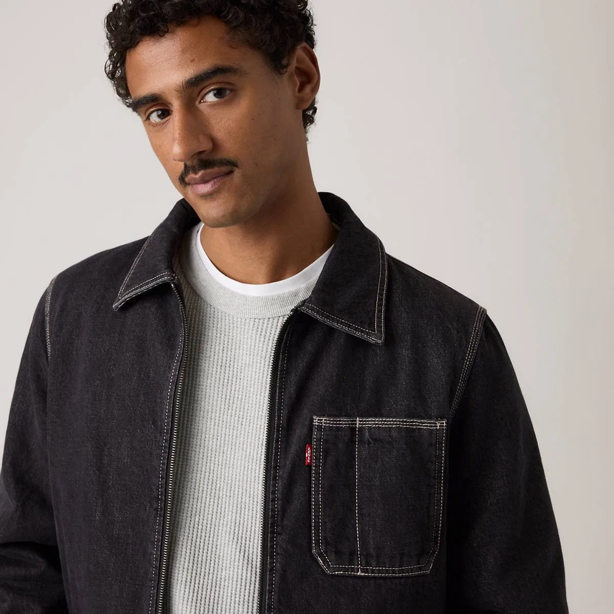 Рабочая куртка Levi's, Faded Black - Black — фото 2