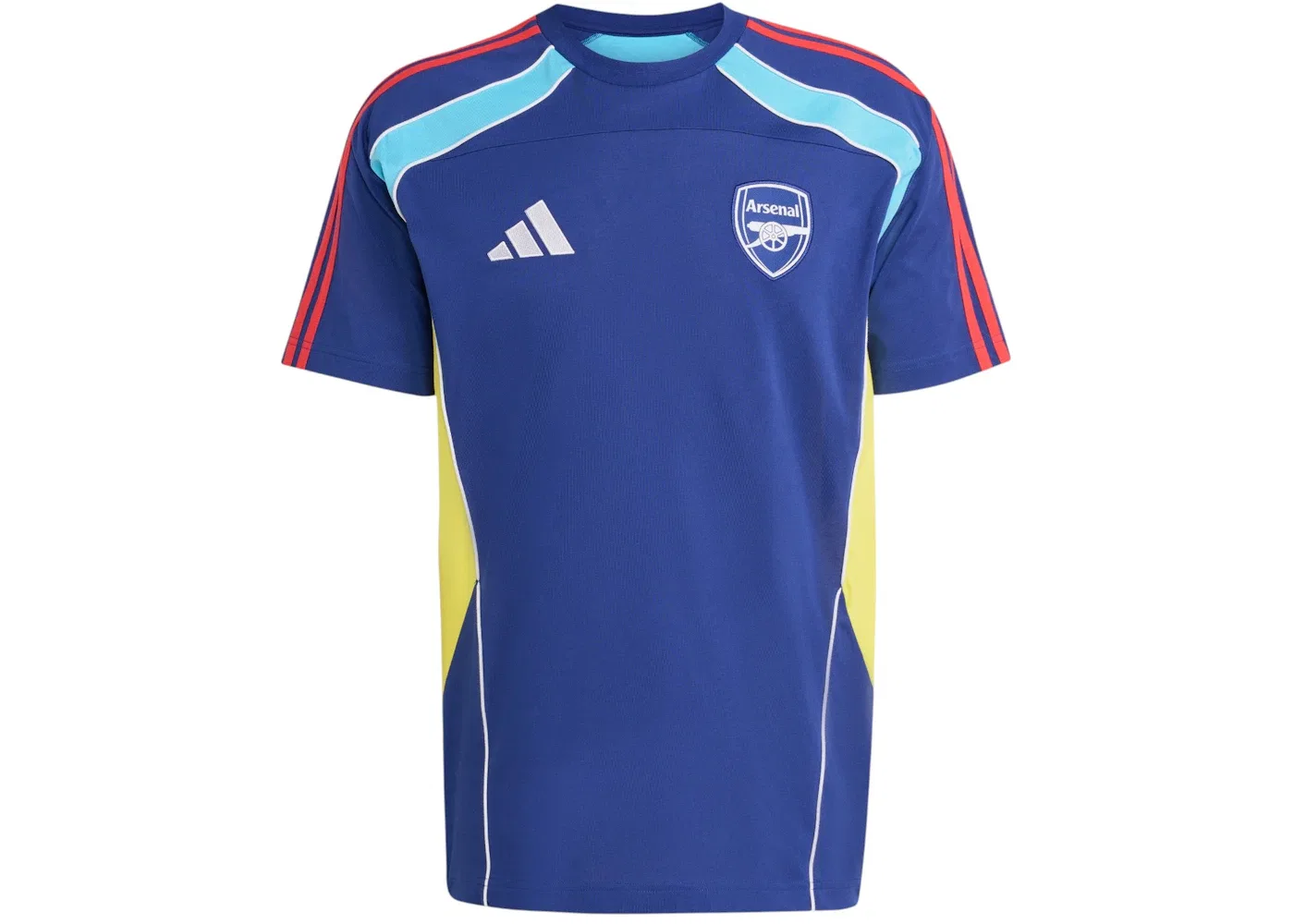 Мужская футболка с принтом Tee Adidas, Victory Blue Bright Yellow Bright Cyan
