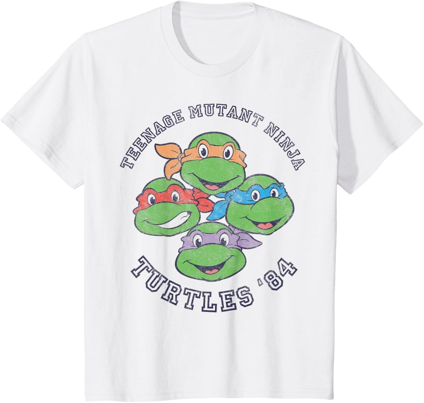 

Футболка для подростков Teenage Mutant Ninja Turtles Old School 1984, белый