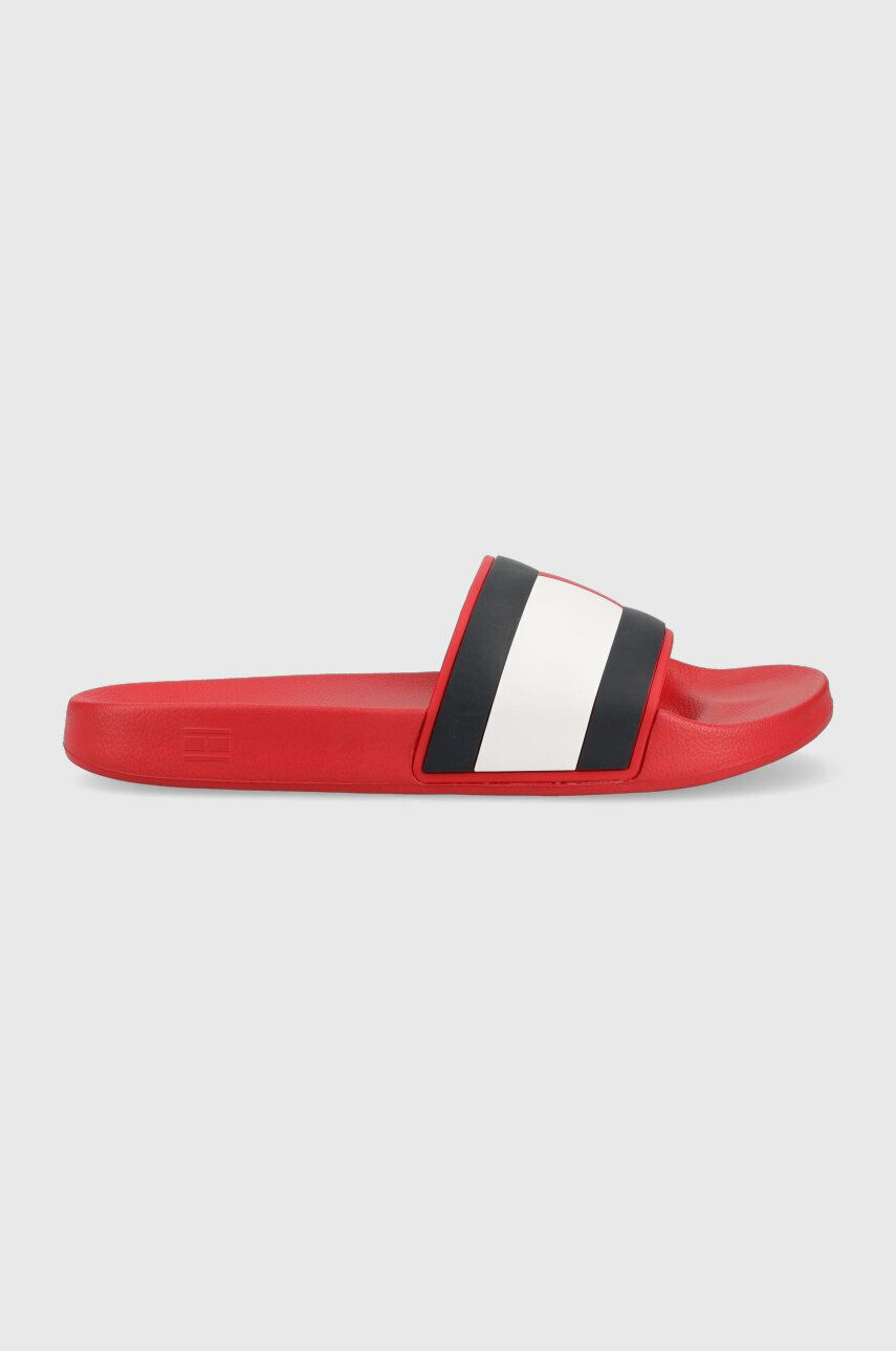 

Тапочки-шлепанцы RUBBER TH FLAG POOL SLIDE Tommy Hilfiger, красный