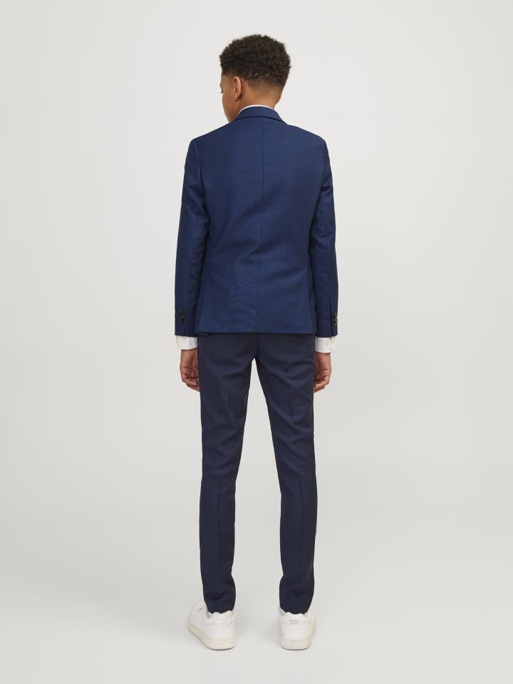 JACK & JONES Junior Однобортный пиджак средневекового синего цвета — фото 4