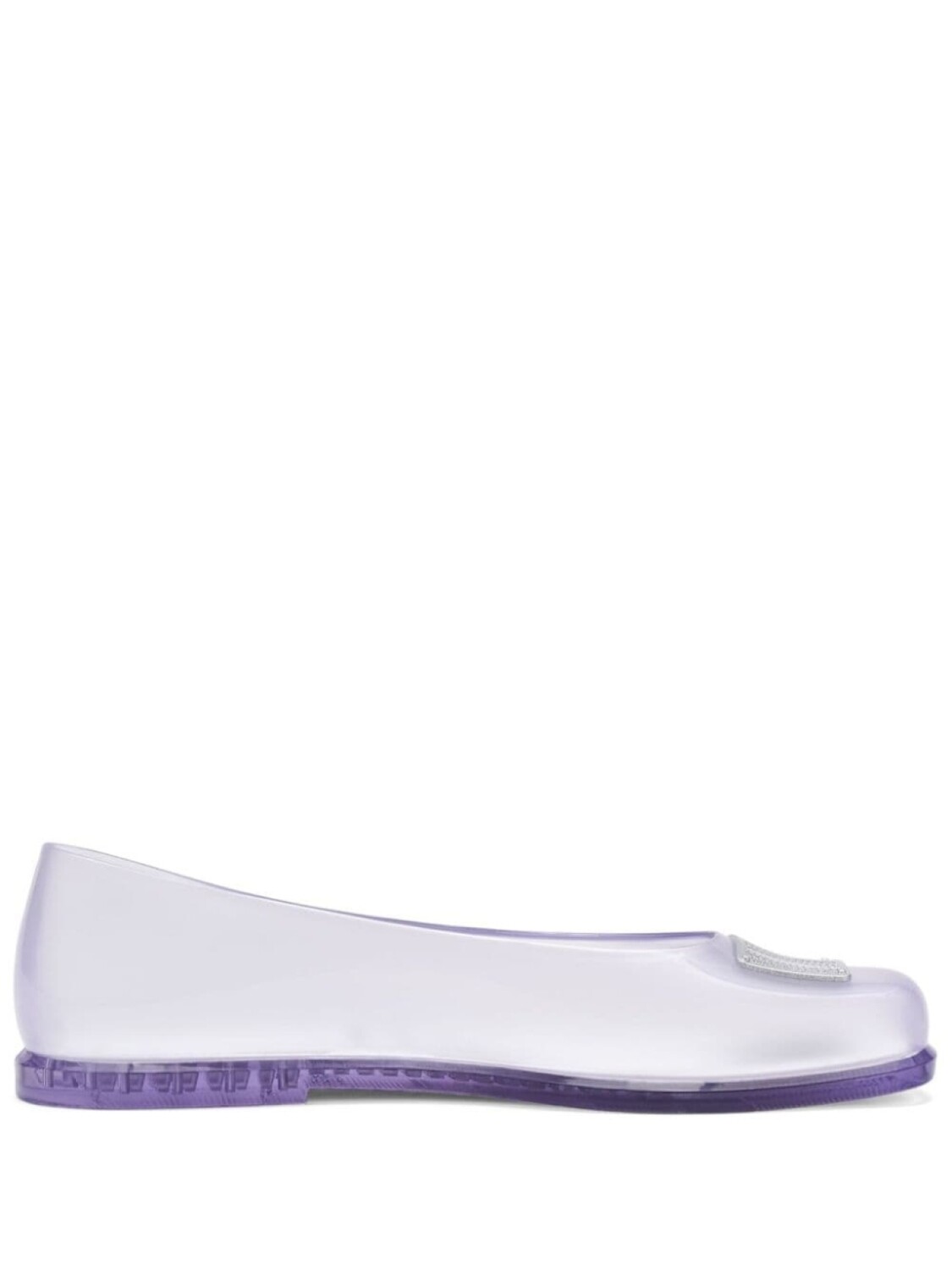 Marc Jacobs балетки с тисненым логотипом из коллаборации с Melissa, фиолетовый