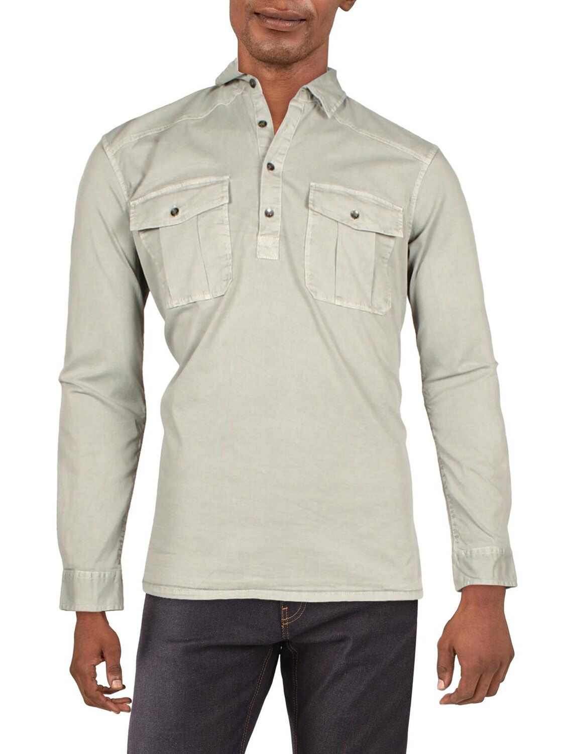 

Мужская рубашка на пуговицах стандартного кроя Popover INC, цвет Gray Wash