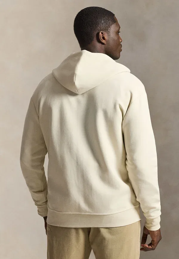 Толстовка на молнии Double Knit Full Zip, Polo Ralph Lauren Big & Tall, кремовый — фото 3