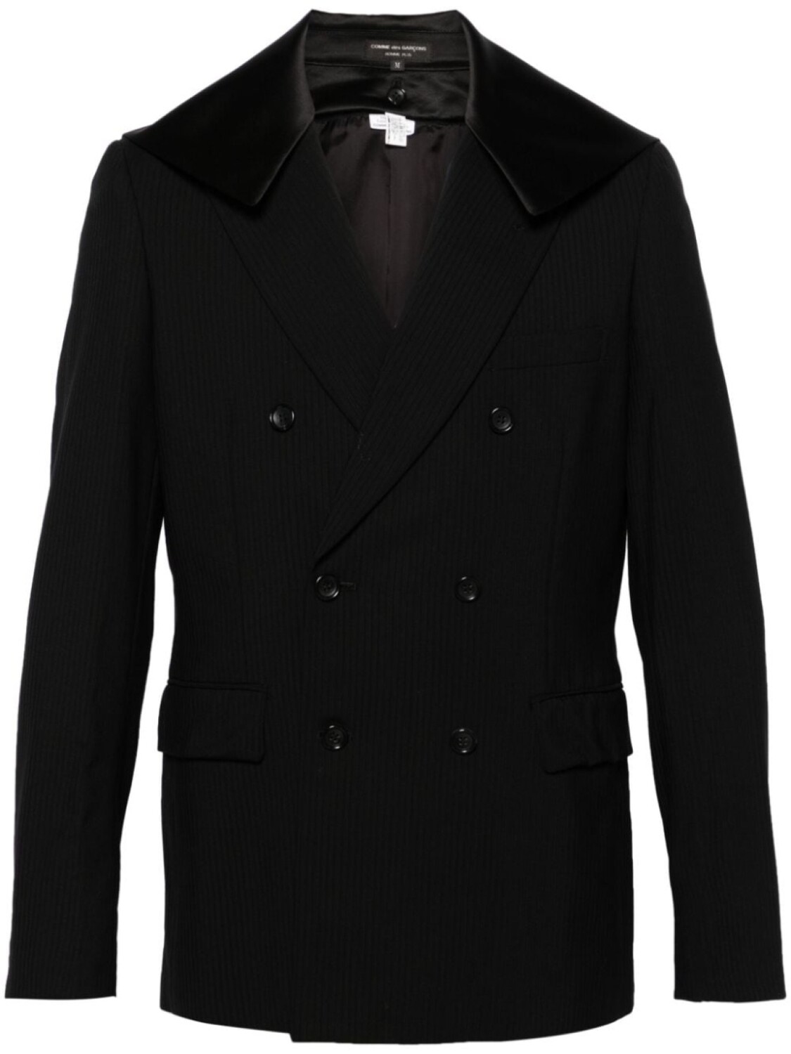 

Comme des Garçons Homme Plus двубортный пиджак со вставкой, черный