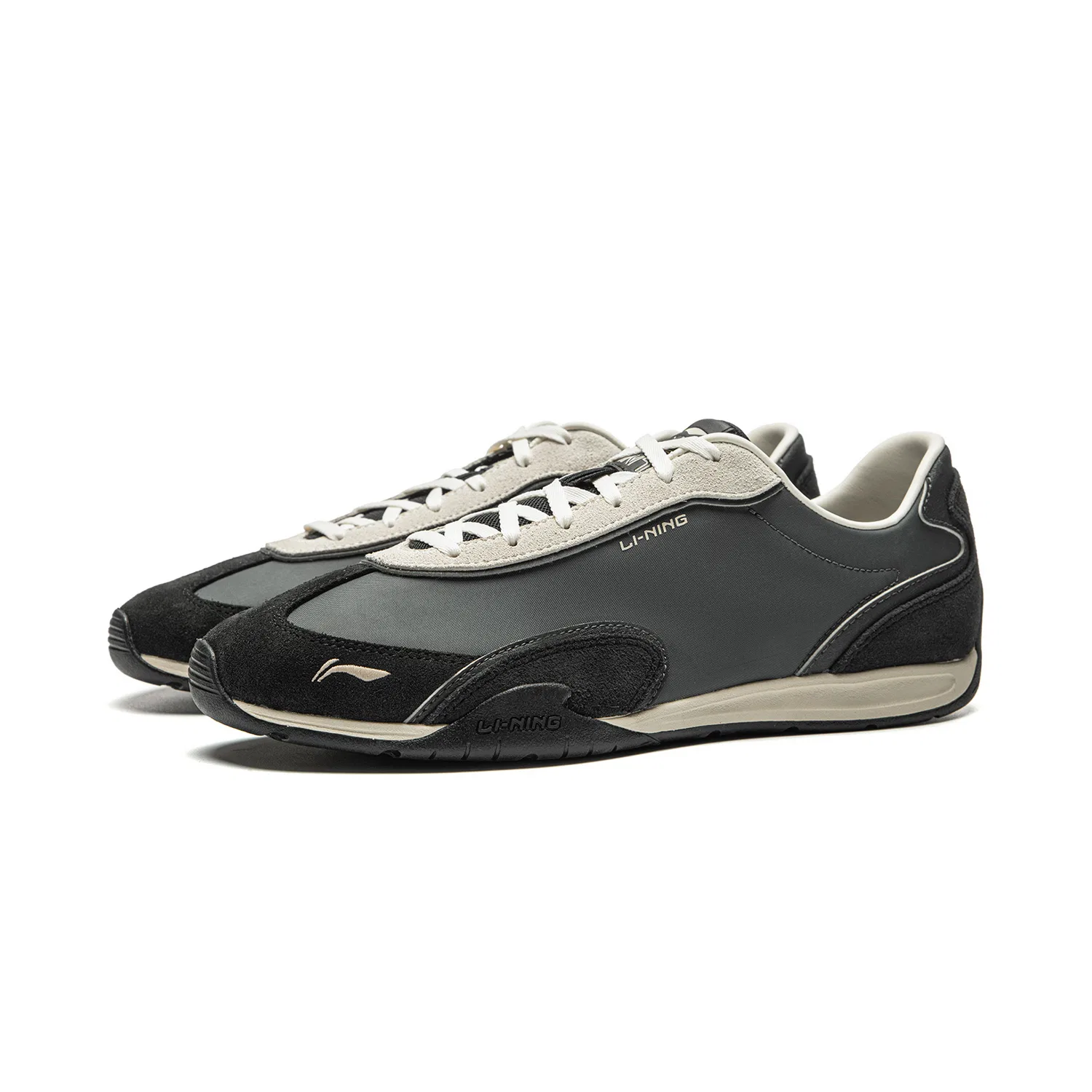 Кроссовки повседневные Li-Ning Film 70S серо-черные — фото 4