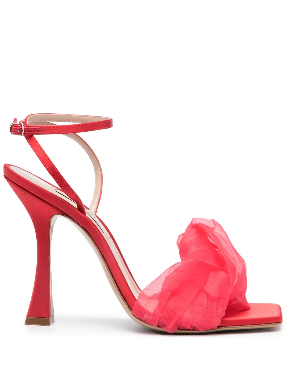 Атласные босоножки Geraldine Helen Casadei, красный