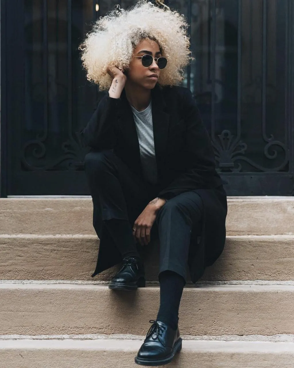 Туфли-оксфорды кожаные Dr. Martens 1461 Mono, черный — фото 4