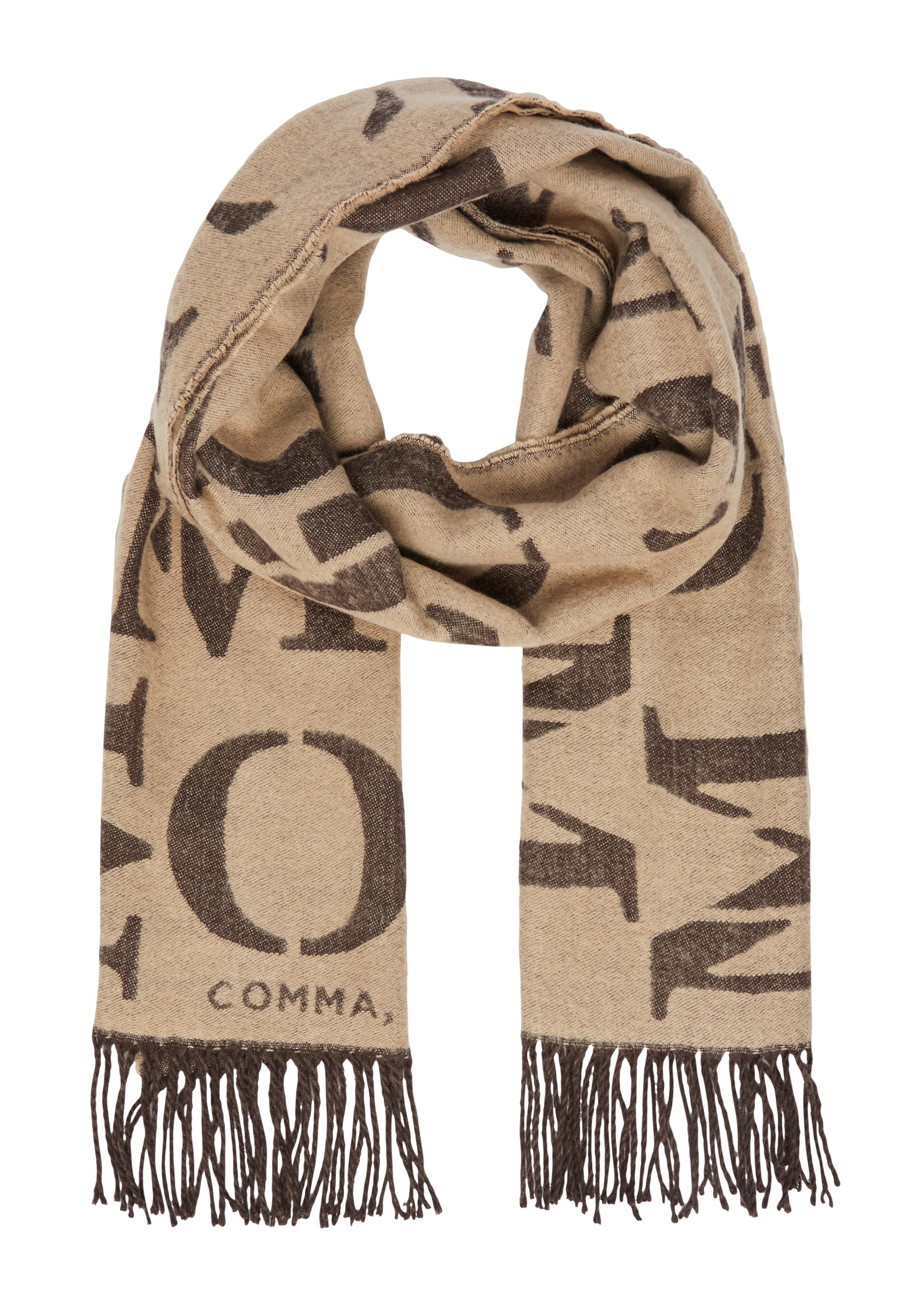 

COMMA Шарф в цвете капучино, светло-коричневый