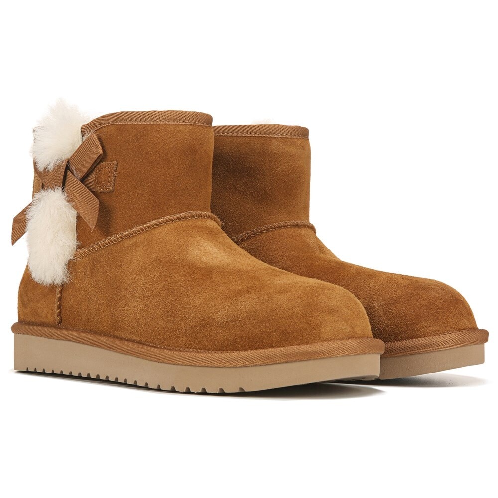 Женские ботинки Ugg Victoria Koolaburra короткие зимние, каштановый