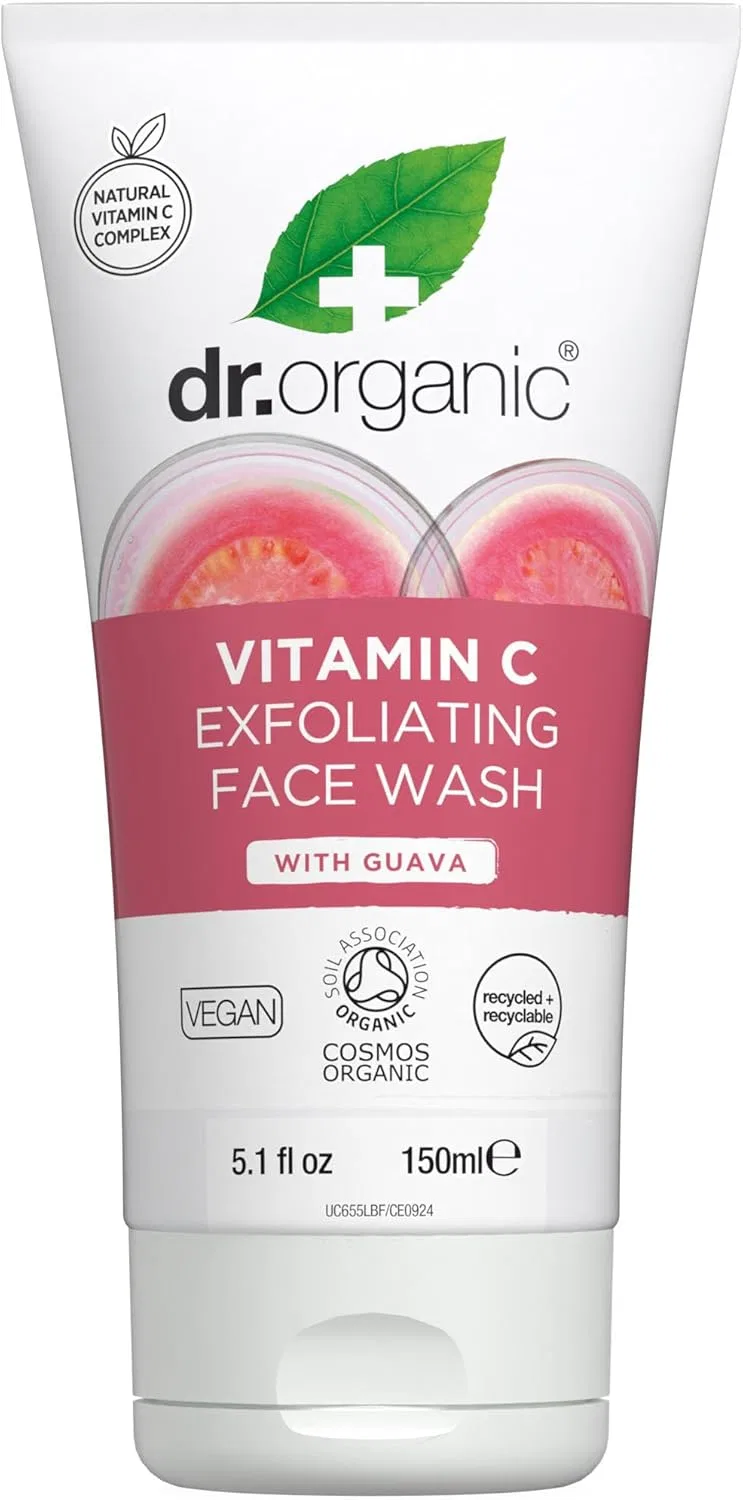 Гель для умывания Dr. Organic — Отшелушивающий с гуавой, 150 мл