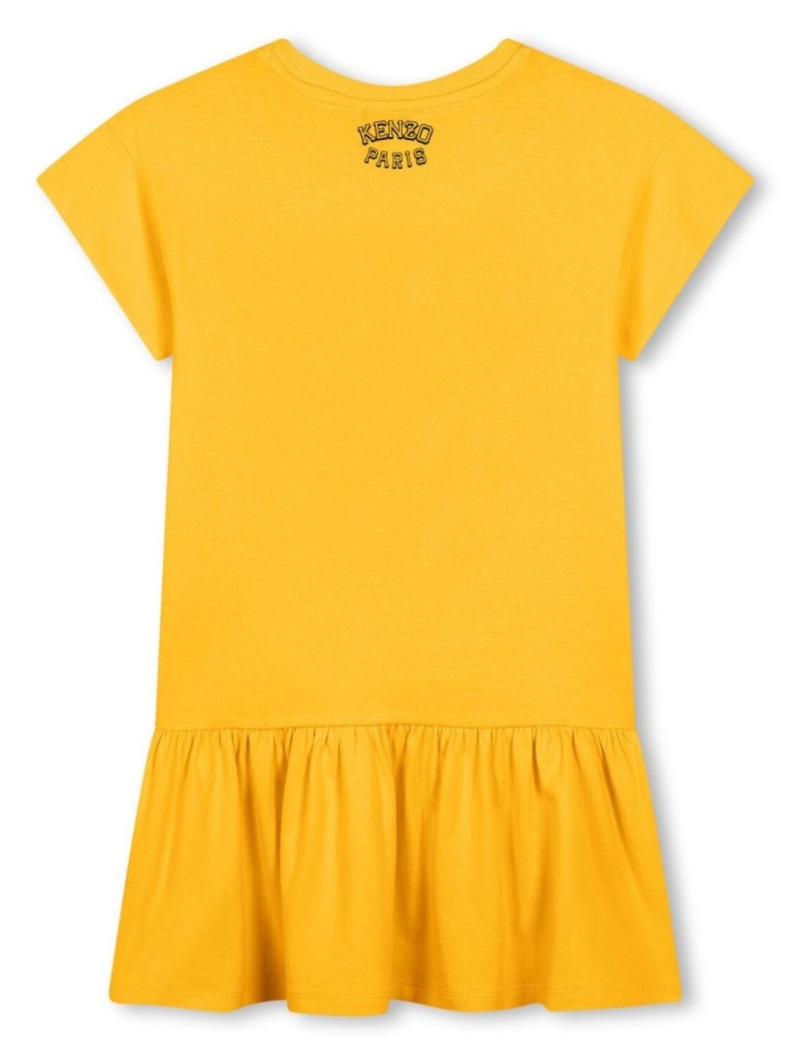Kenzo Kids платье с принтом Tiger, желтый — фото 2