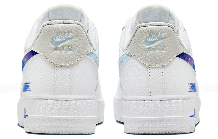 Кроссовки Nike Air Force 1 Skateboard Shoes Women's Low-Top White Blue — фото 4