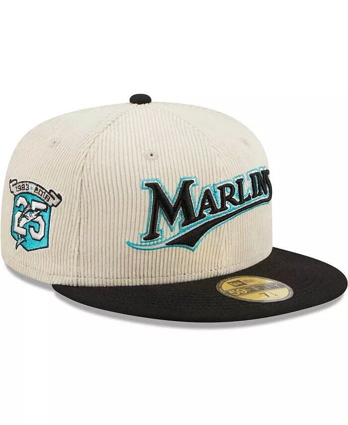 

Мужская белая вельветовая шляпа Florida Marlins Cooperstown Collection Classic 59FIFTY приталенная шляпа New Era, белый