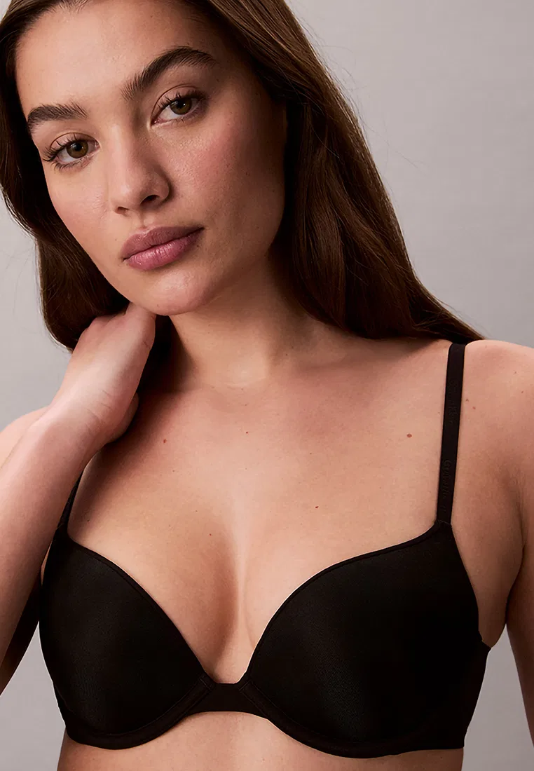 Бюстгальтер push-up, ультралегкий, Calvin Klein, черный — фото 3