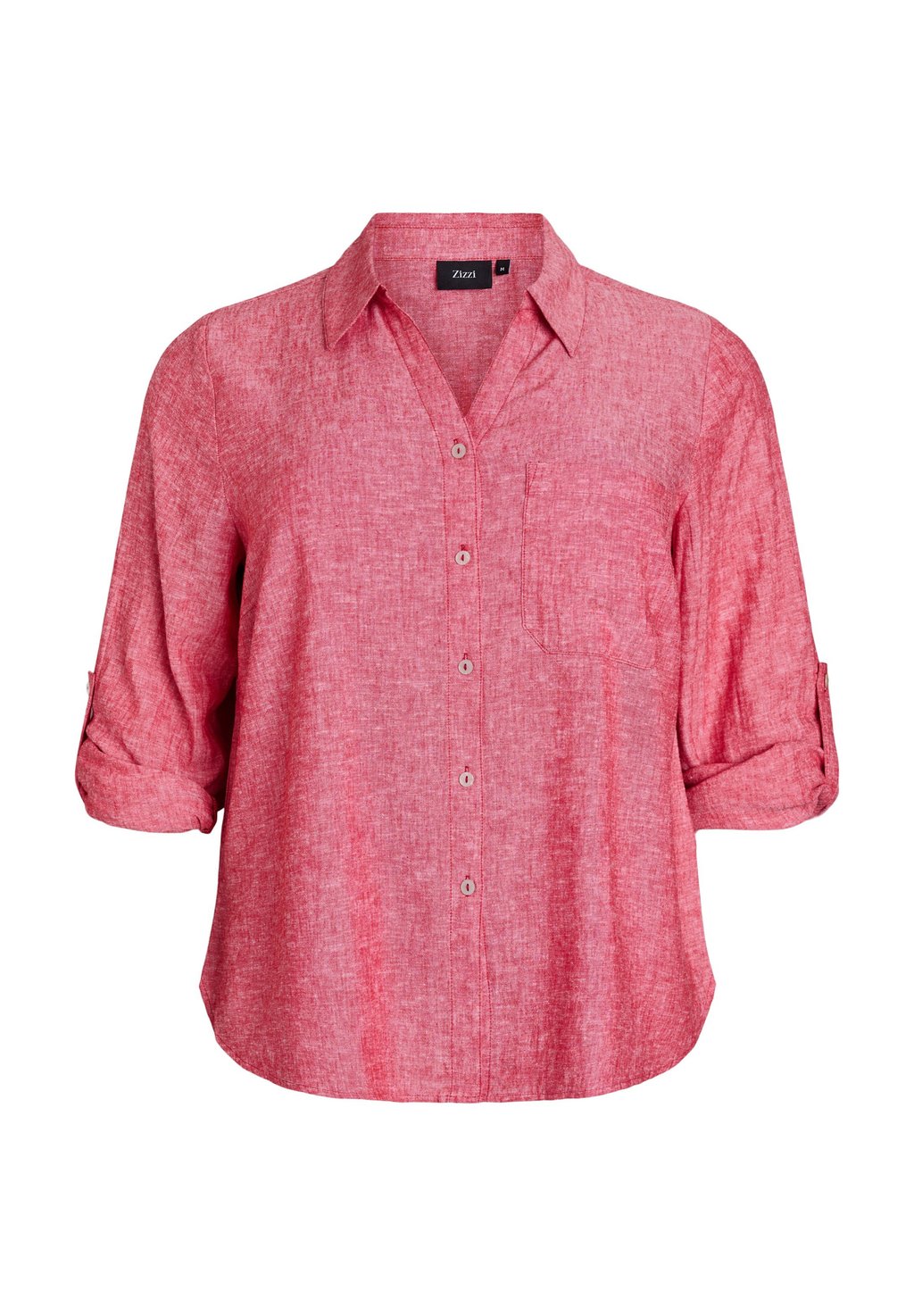 

Блузка на пуговицах MIT 3/4-ÄRMELN Zizzi, красный
