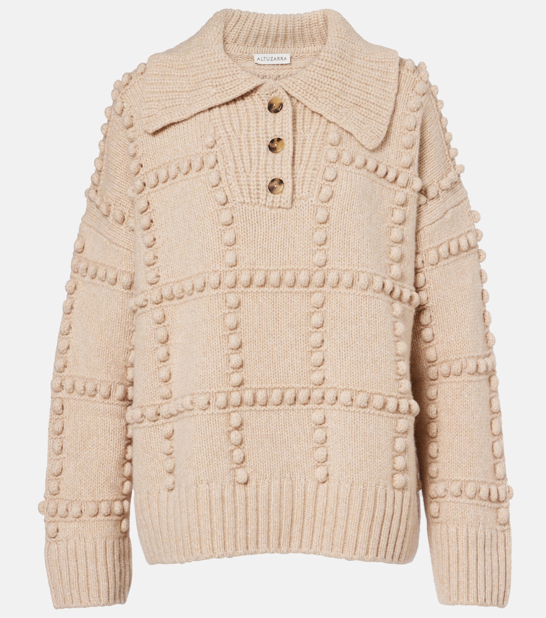 

Объемный шерстяной свитер Mitch Altuzarra, Wheat Mel