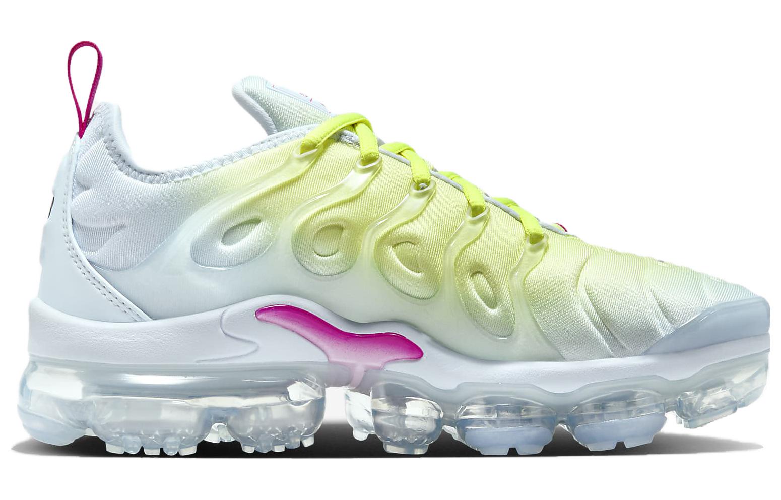 Nike Air Vapormax Plus Blue Tint Lemon Twist для женщин, Светло-голубой/Светло-лимонный/Металлическое серебро/Огненно-ягодный — фото 2