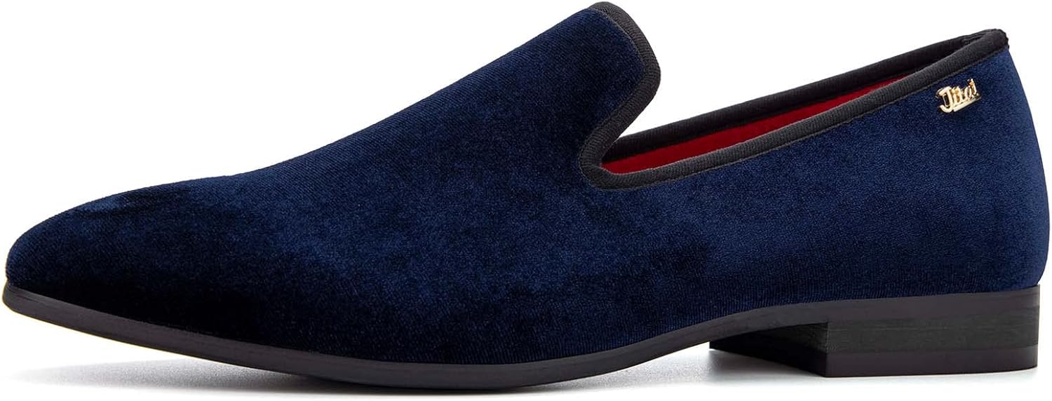 

Мужские лоферы JITAI, слипоны, модная обувь для мужчин, туфли для костюма и смокинга, синий