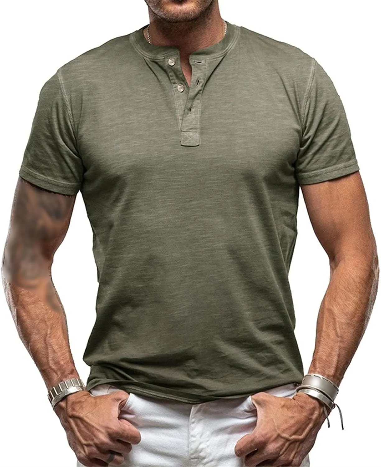 Мужская растягивающаяся рубашка-поло Casual Soft Slim Fit с коротким рукавом — фото 2