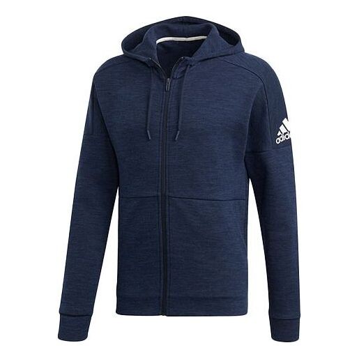 

Куртка adidas Stadium FZ hooded Knit Jacket Blue, синий