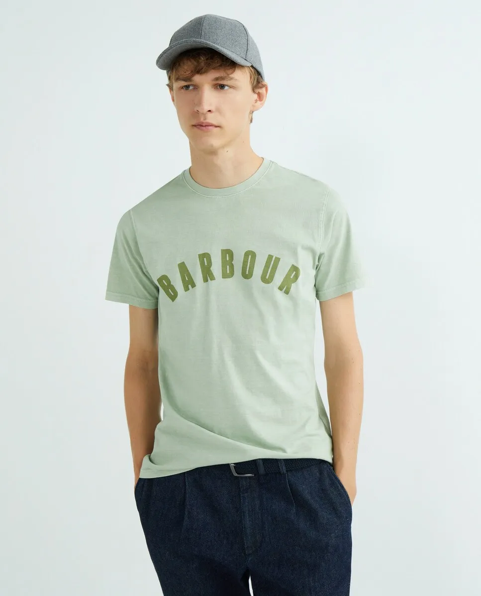 

Базовая мужская футболка с коротким рукавом Barbour, светло-зеленый