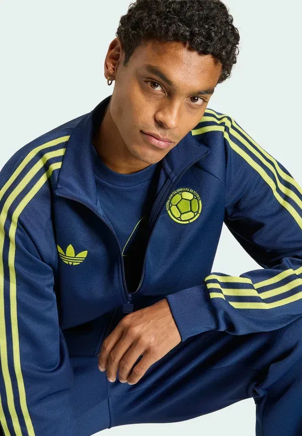 Толстовка Colombia originals track national team wear Adidas Performance, темно-синий — фото 3