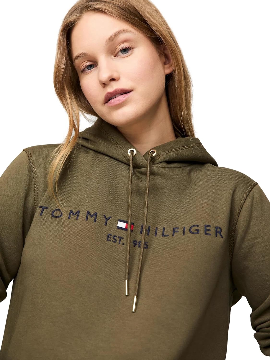 

Женская толстовка с логотипом Tommy Hilfiger, Army Green.