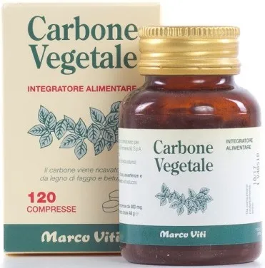 

Marco Viti Carbone Vegetale 120 таблеток добавка при вздутии живота