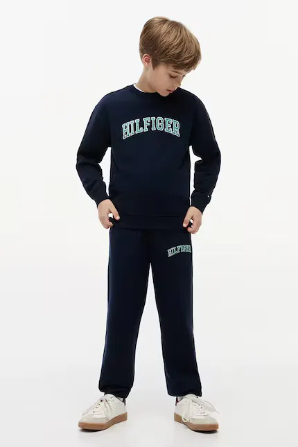 Кофта детская свободный крой Tommy Hilfiger, синий — фото 4