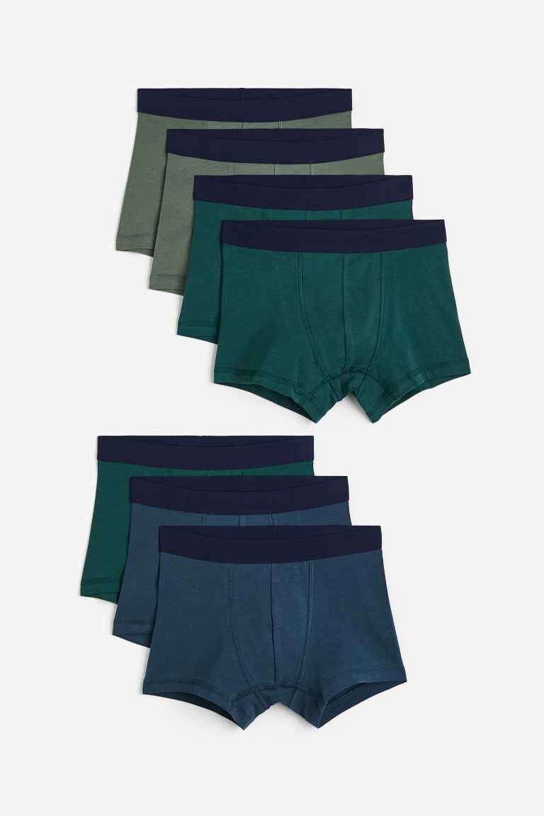 

7 пар боксеров H&M, синий