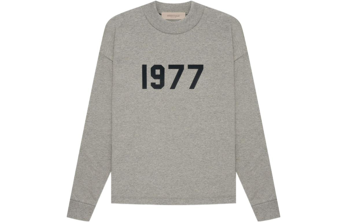 Футболка Fear of God Essentials SS22 Long Sleeve T-Shirt 1977 'Dark Oatmeal' FOG-SS22-926, серый — фото 2