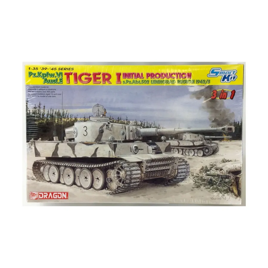 

Tiger I начального производства s.Pz.Abt.502 - Ленинградская область, 1942/43 г. (издание 2010 г.), Dragon Models - '39 to '45 Series - Germany (1:35)