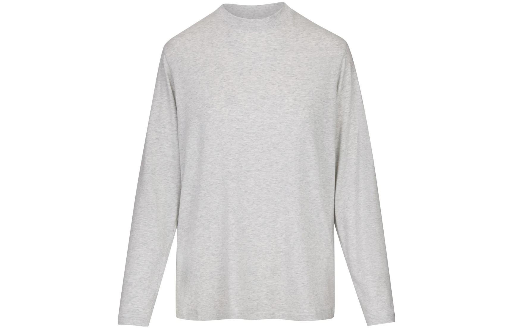 

Футболка с длинным рукавом Boyfriend Light Heather Grey Skims, светло-серый меланж