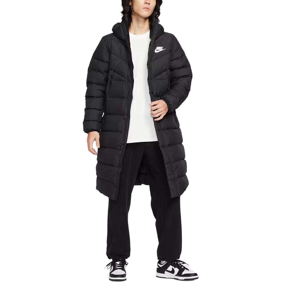 Пуховая парка Sportswear Down Windrunner для мужчин Nike, черный/белый — фото 3